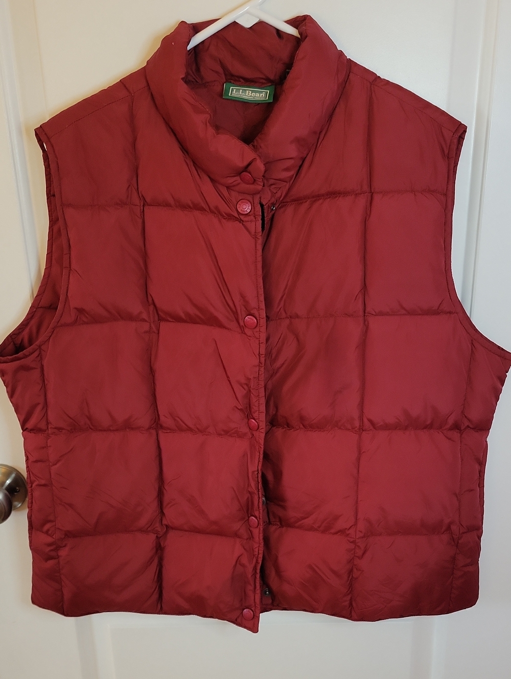 Vintage LL Bean Goose Down Women's Sleeveless Quilted Puffer Vest Size XL